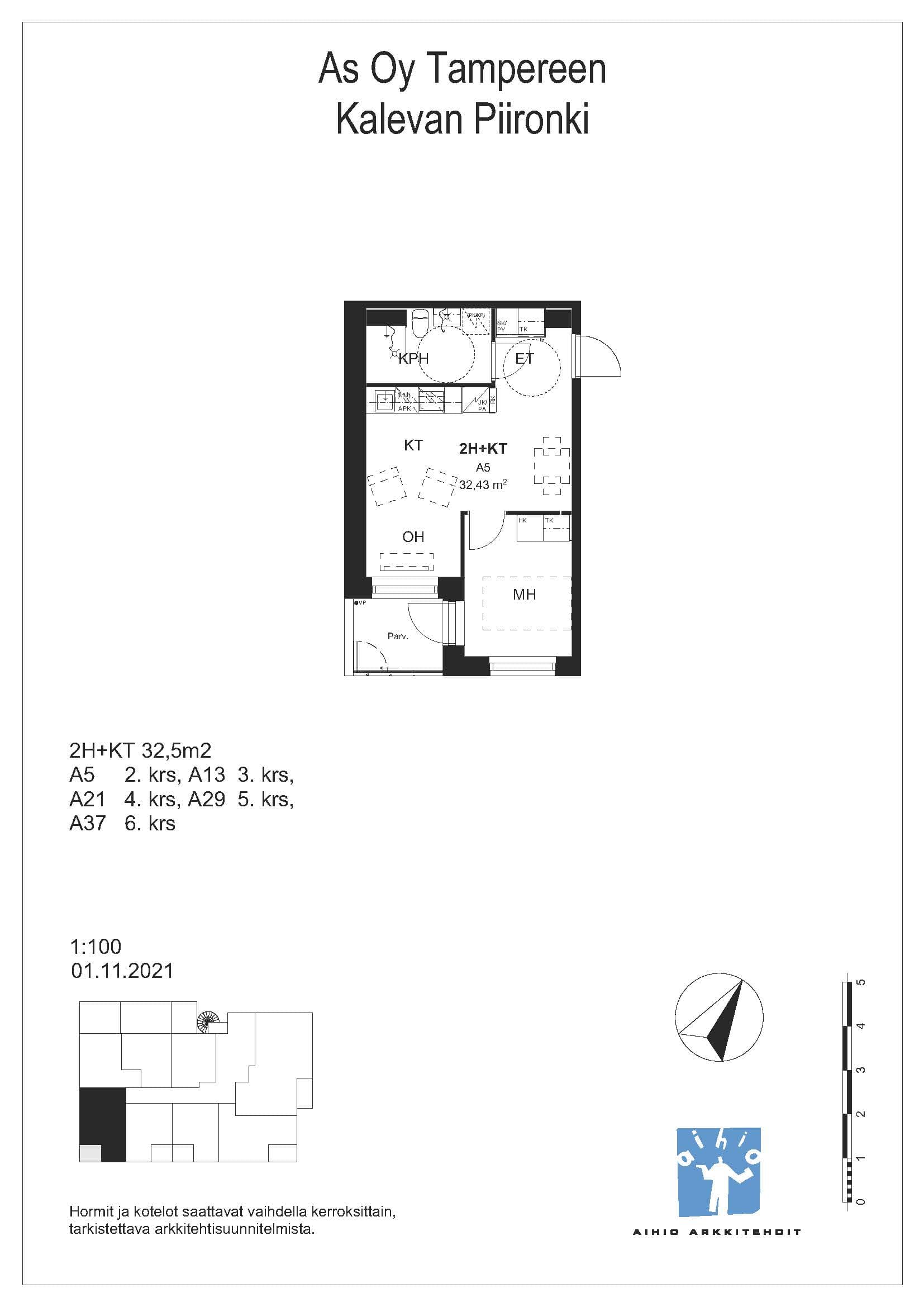 Jäähallinkaari 18, plan drawing