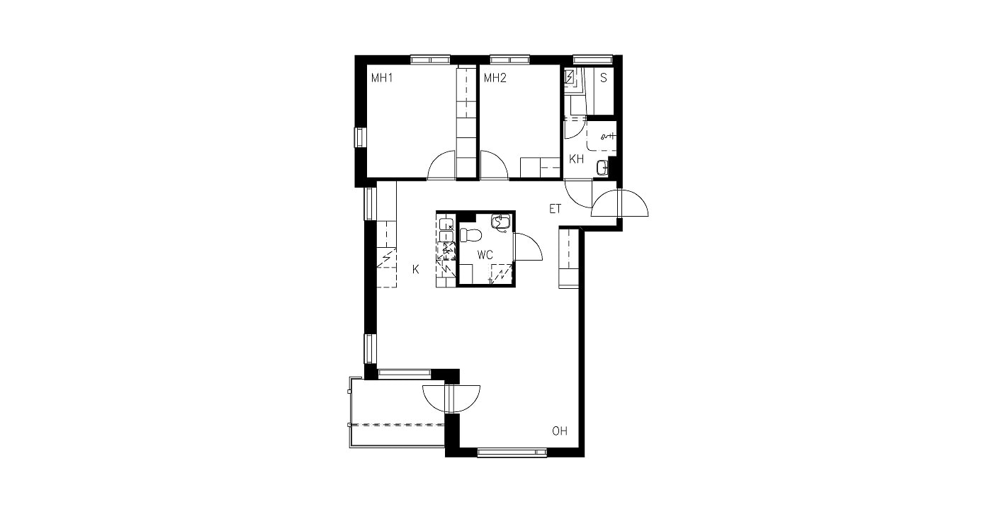 Piispantie 2, plan drawing