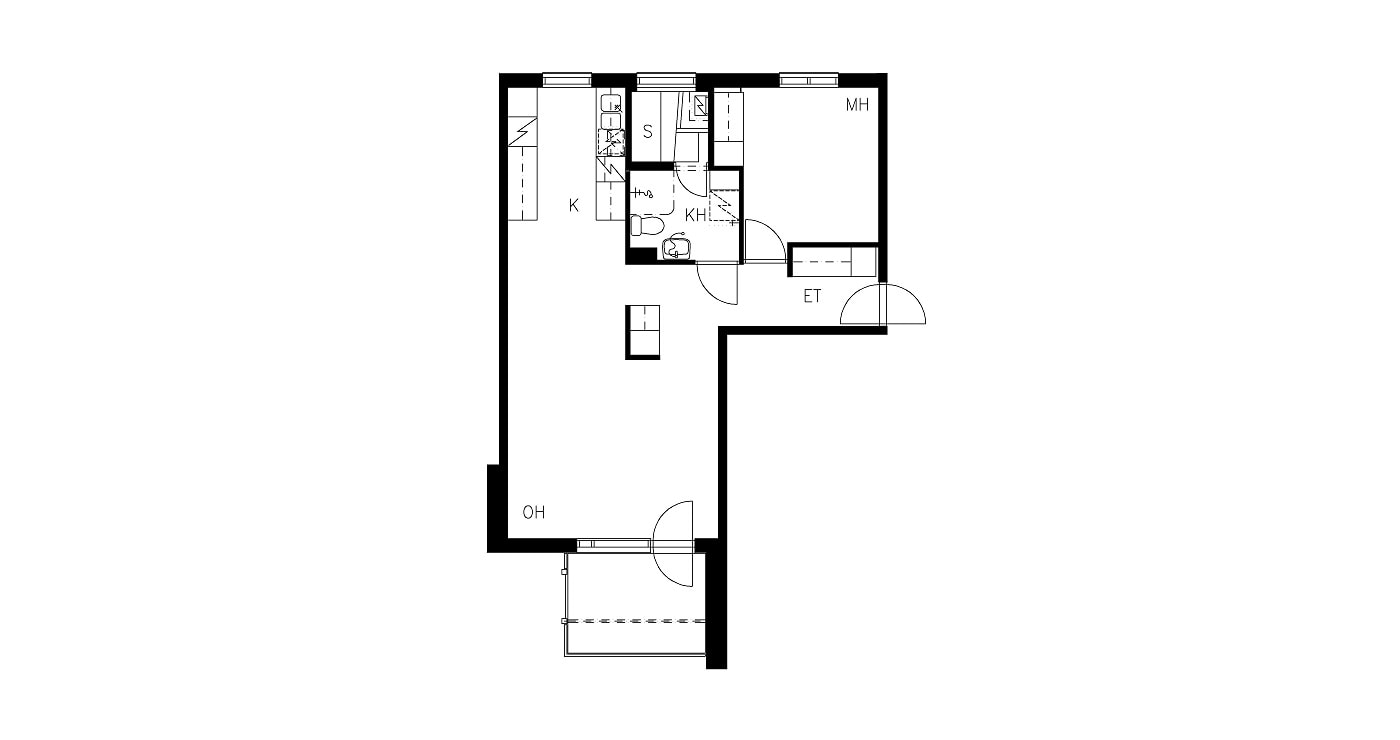 Piispantie 2, plan drawing