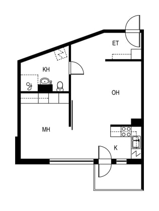 Valtuustokatu 6, pohjakuva