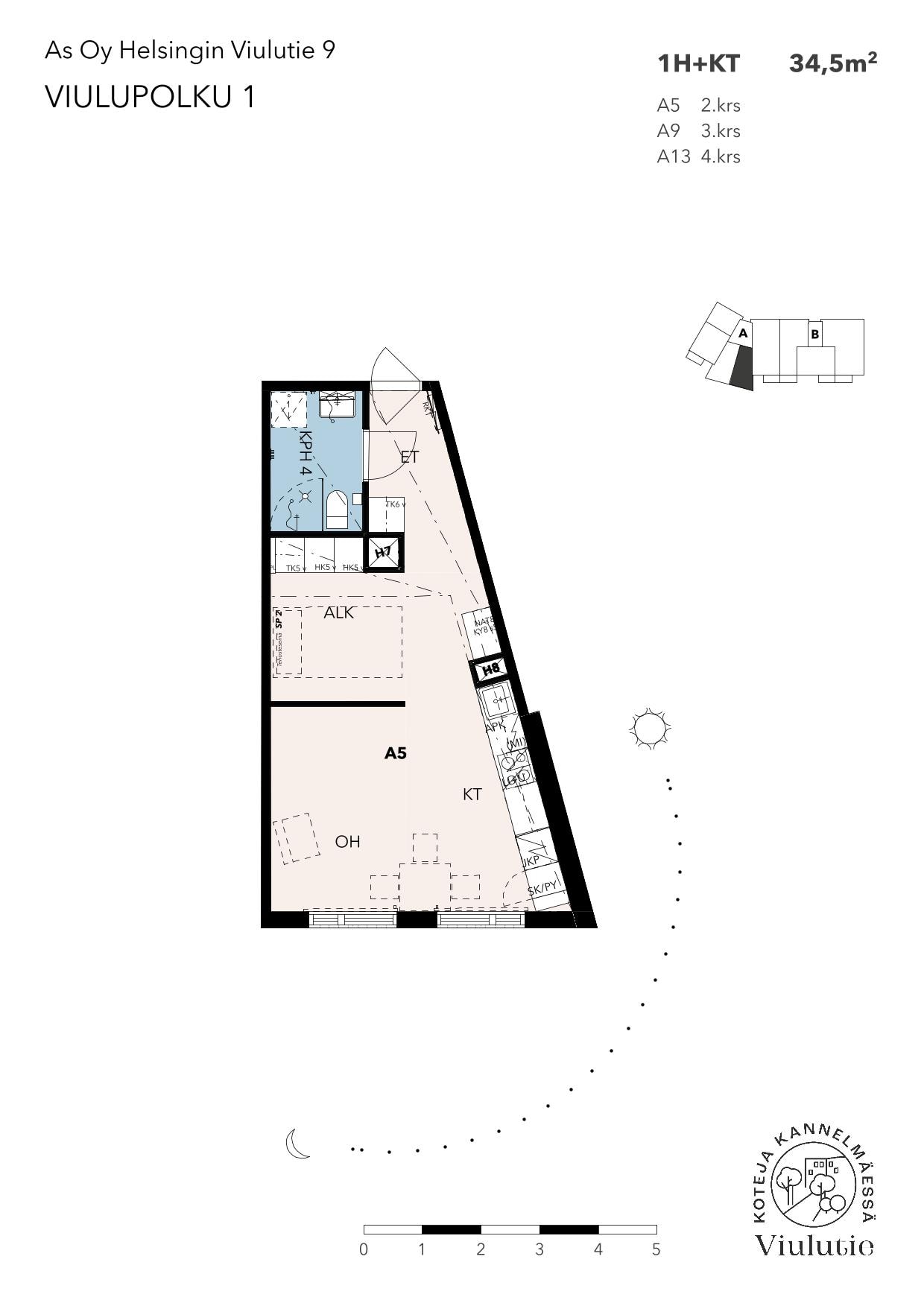 Viulutie, plan drawing