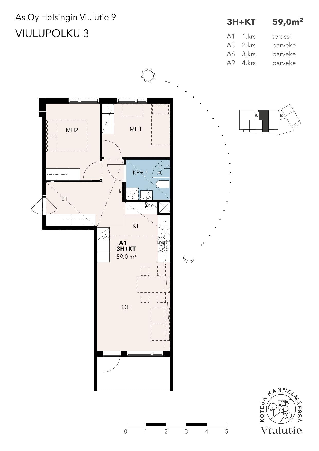 Viulutie, plan drawing