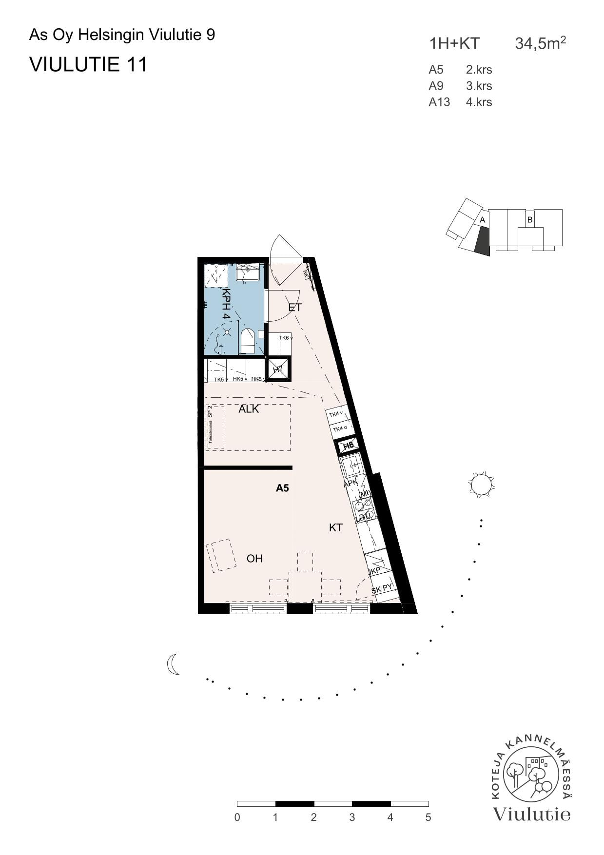 Viulutie, plan drawing
