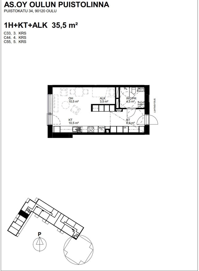 Isokatu 87, plan drawing