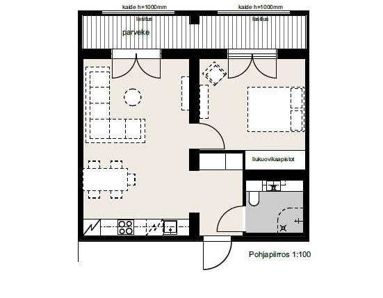 Pyssysepänkaari 4, plan drawing