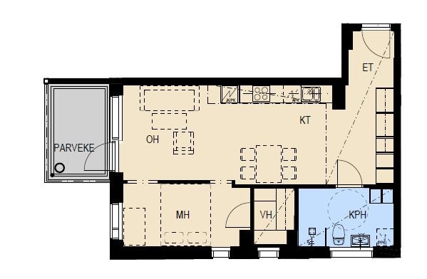 Myllytie 15, plan drawing