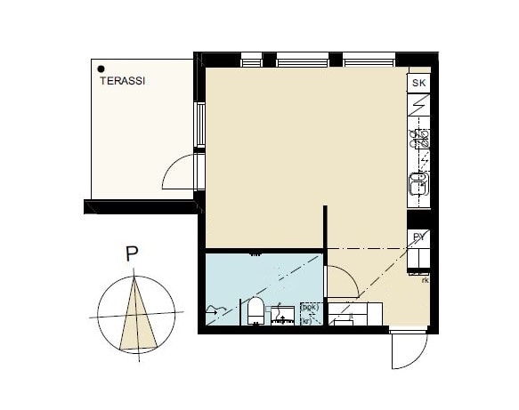 Äijäläntie 15, plan drawing