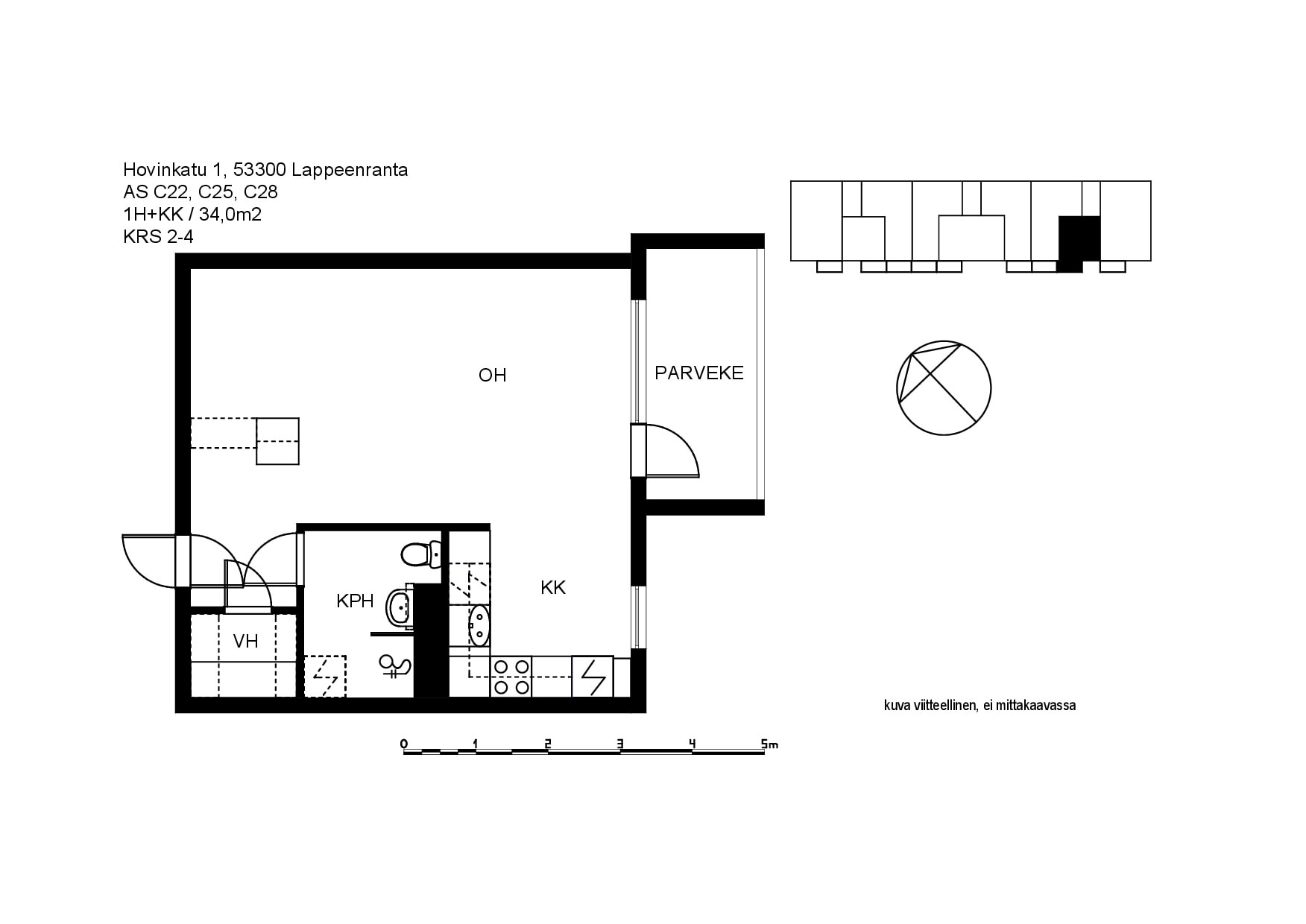 Hovinkatu 1, plan drawing