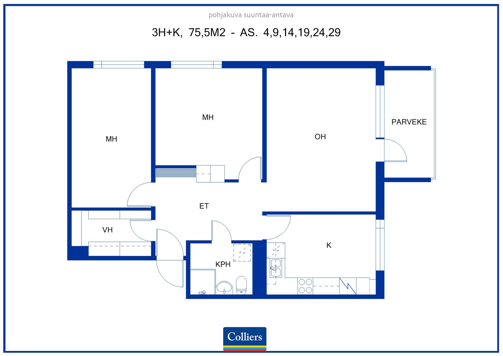 Katumantie 22, plan drawing