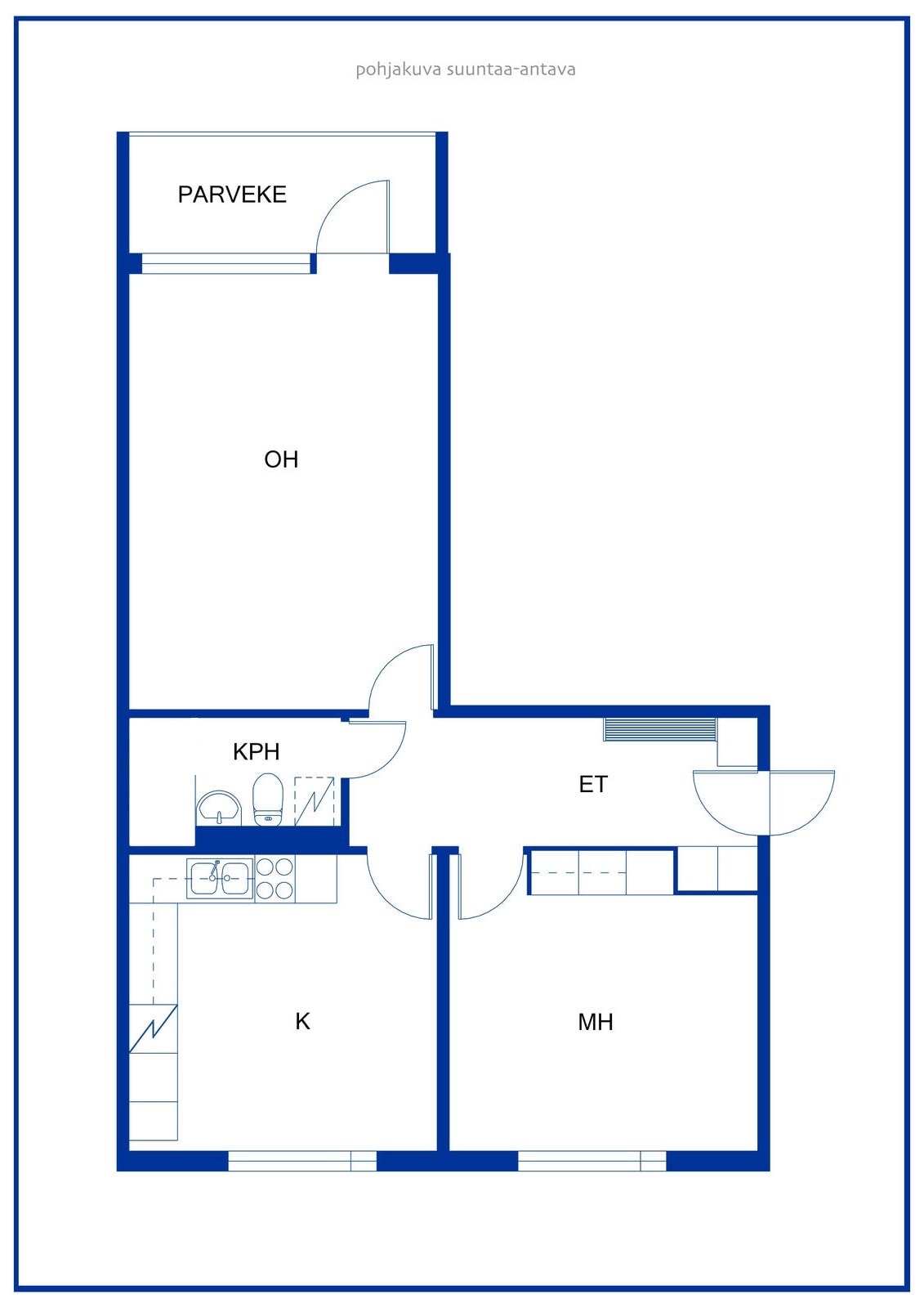 Pupuhuhdantie 6, plan drawing