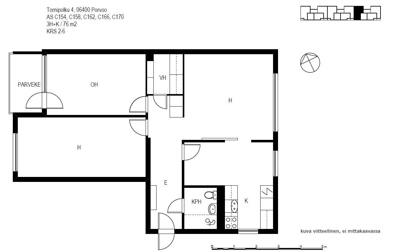 Tornipolku 2-4, plan drawing