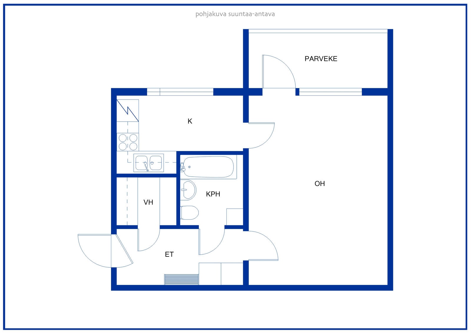 Rypysuontie 51, plan drawing
