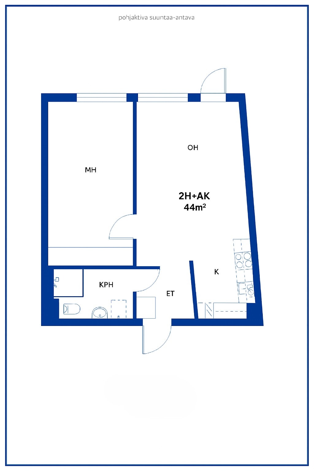 Turkhaudantie 3, plan drawing