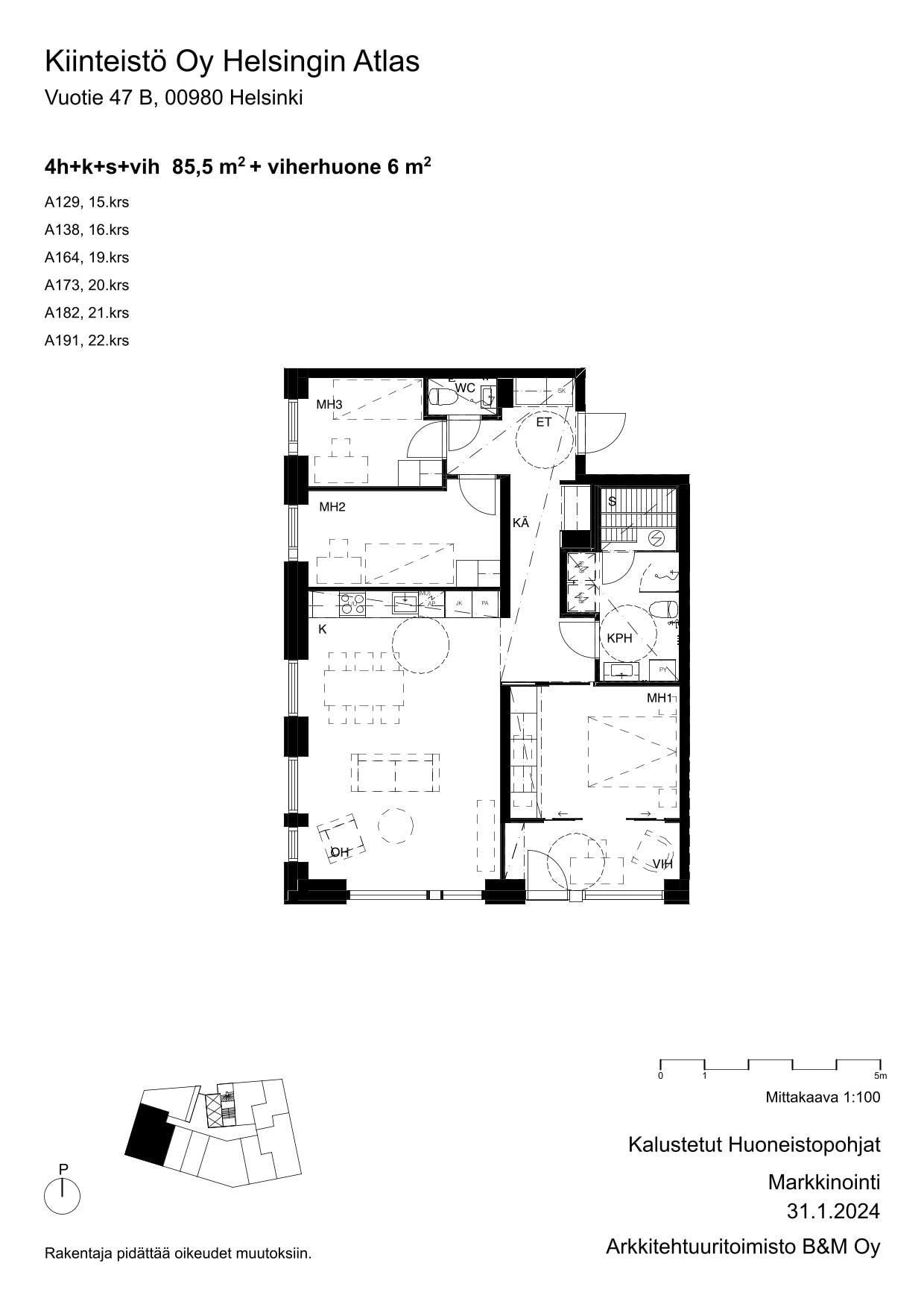 Atlas, plan drawing