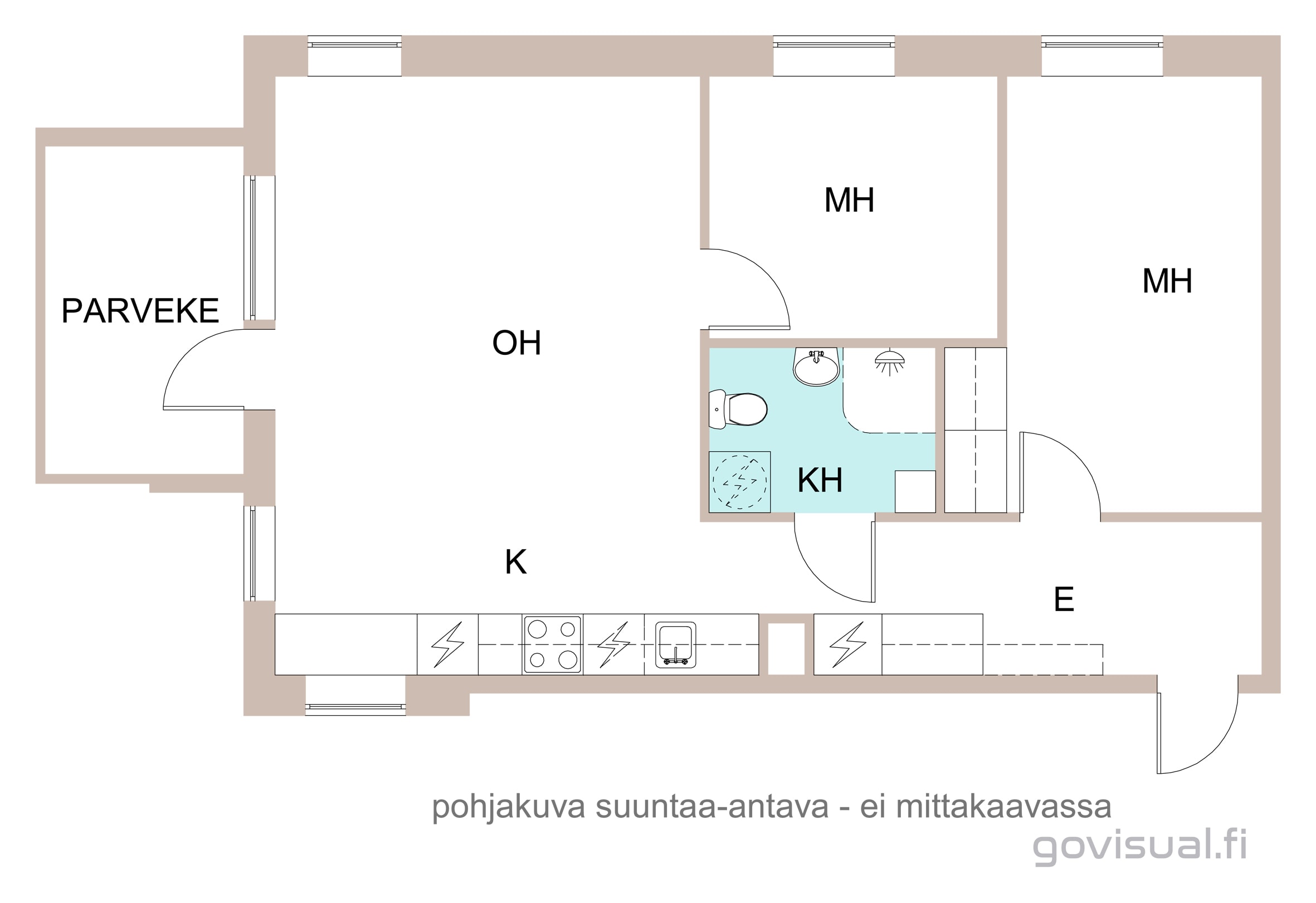 Välskärinkatu 29, pohjakuva