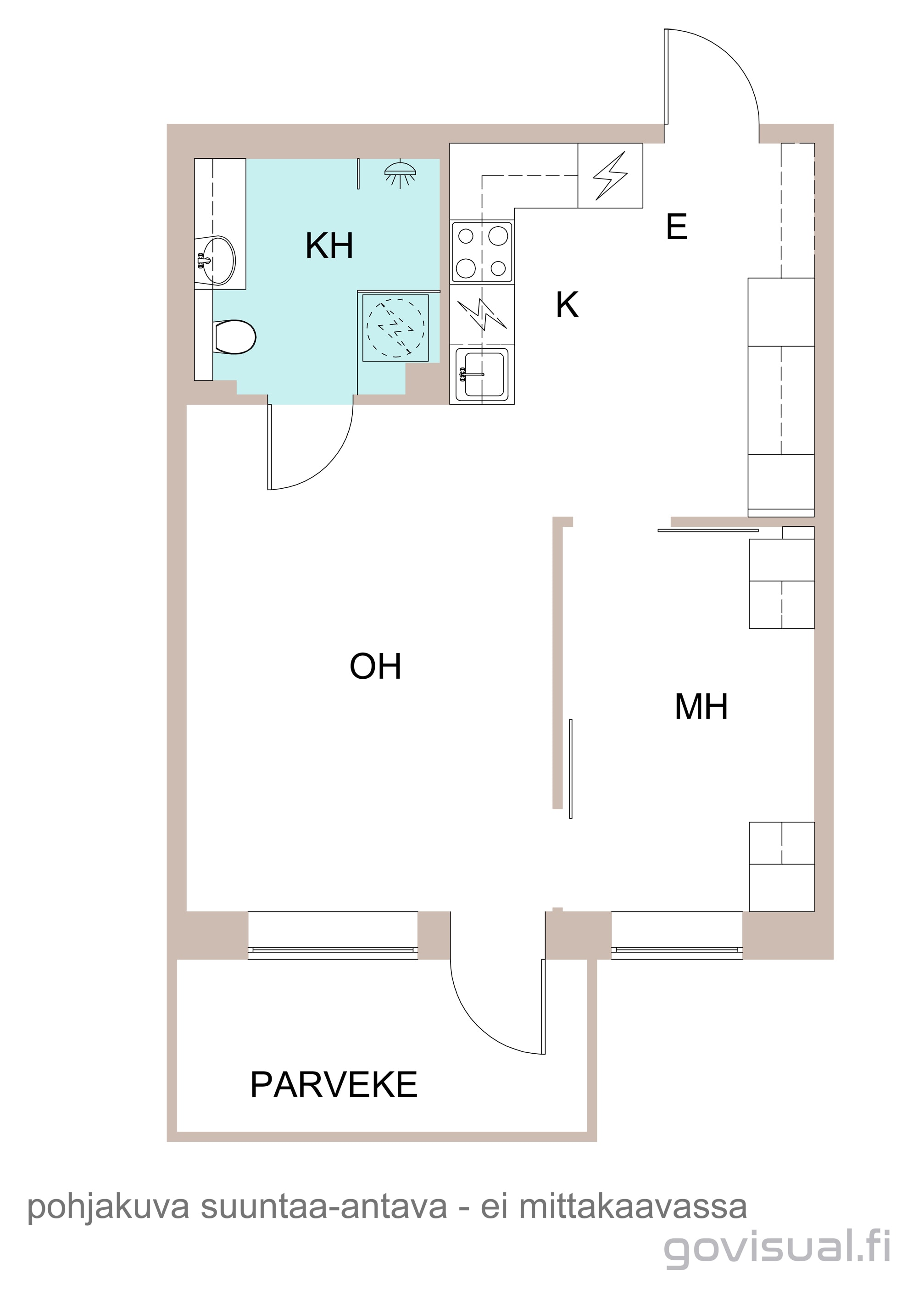Ukonkellontie 3, pohjakuva