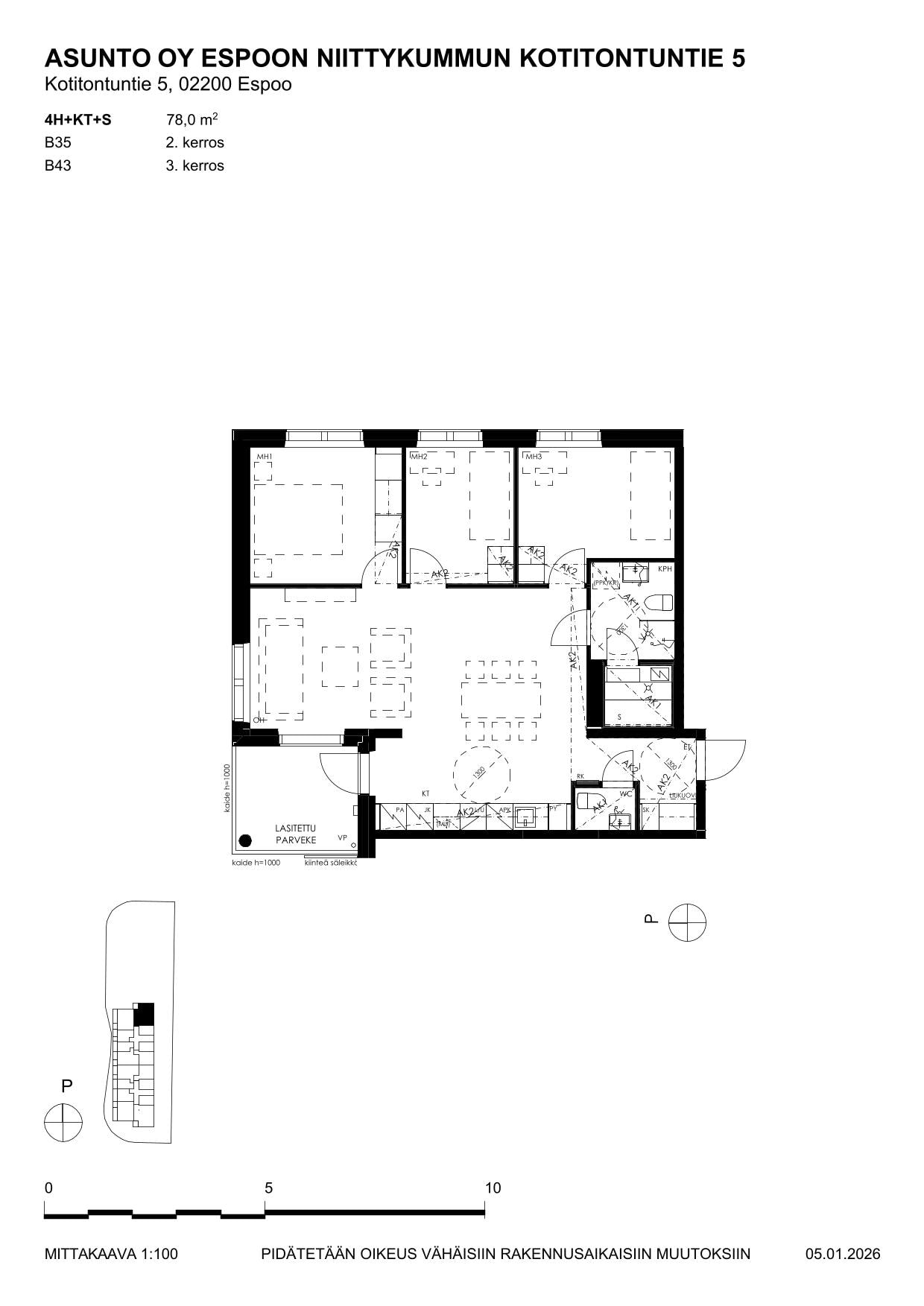 Kotitonttu, plan drawing